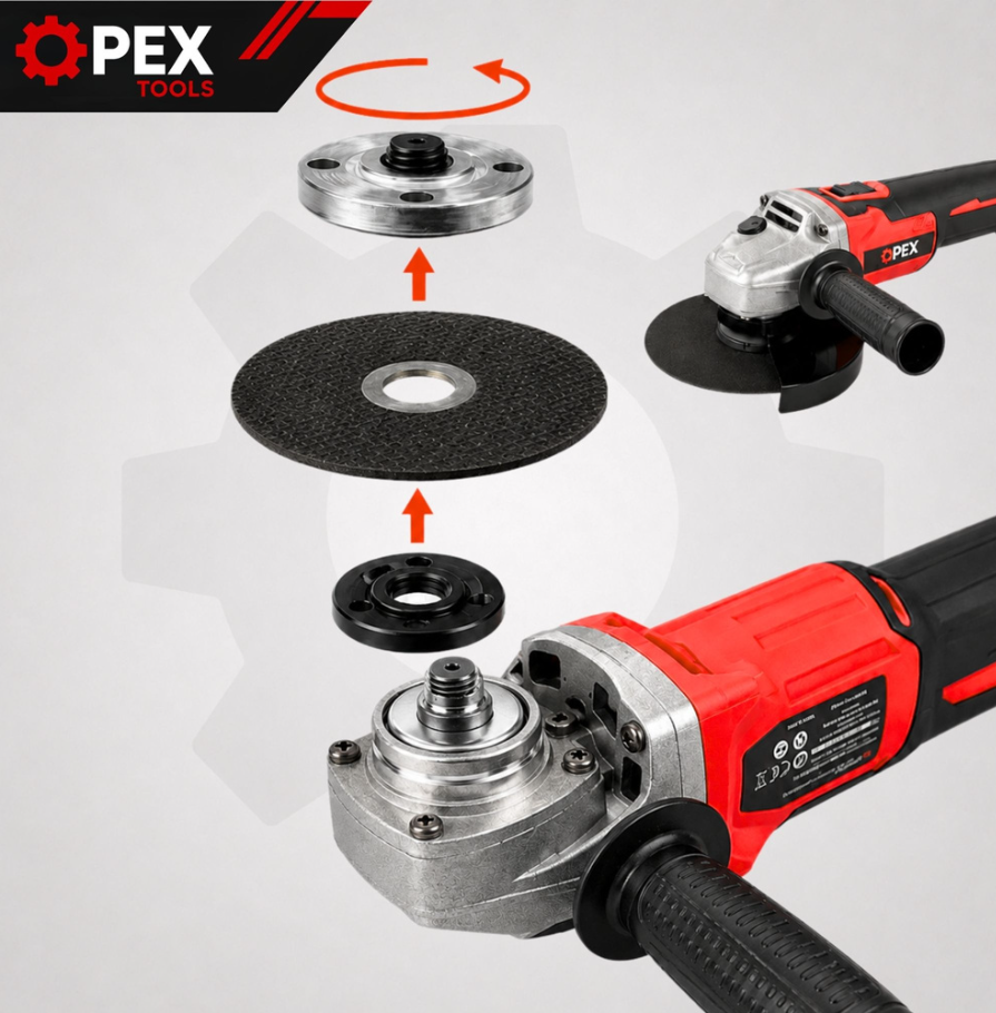 Trusa Scule 4 Piese 21V 5Ah, Rotopercutor, Bormasina, Autofiletanta Impact si Flex