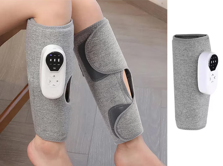 Aparat masaj picioare cu compresie aer, 3 intensitati, USB, display LED