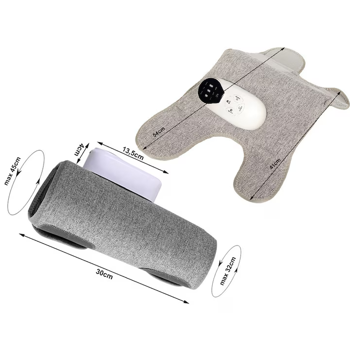 Aparat masaj picioare cu compresie aer, 3 intensitati, USB, display LED