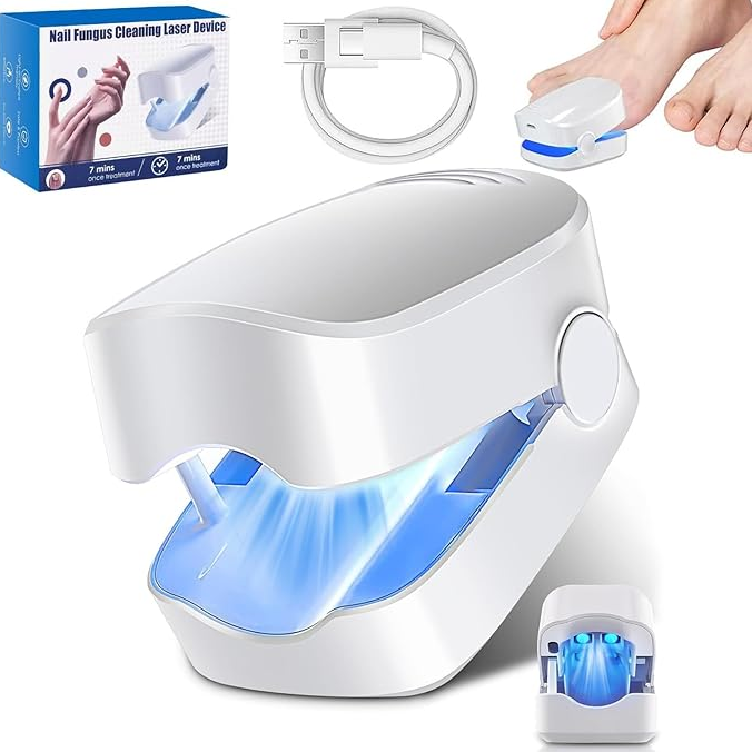 Dispozitiv cu laser pentru tratarea ciupercii unghiilor – elimină cauza fungică, acasă