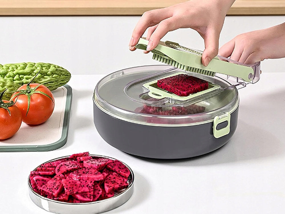 Vegetable & Fruit Slicer 9în1 – Răzătoare Multifuncțională cu 8 Lame și Separator Gălbenuș
