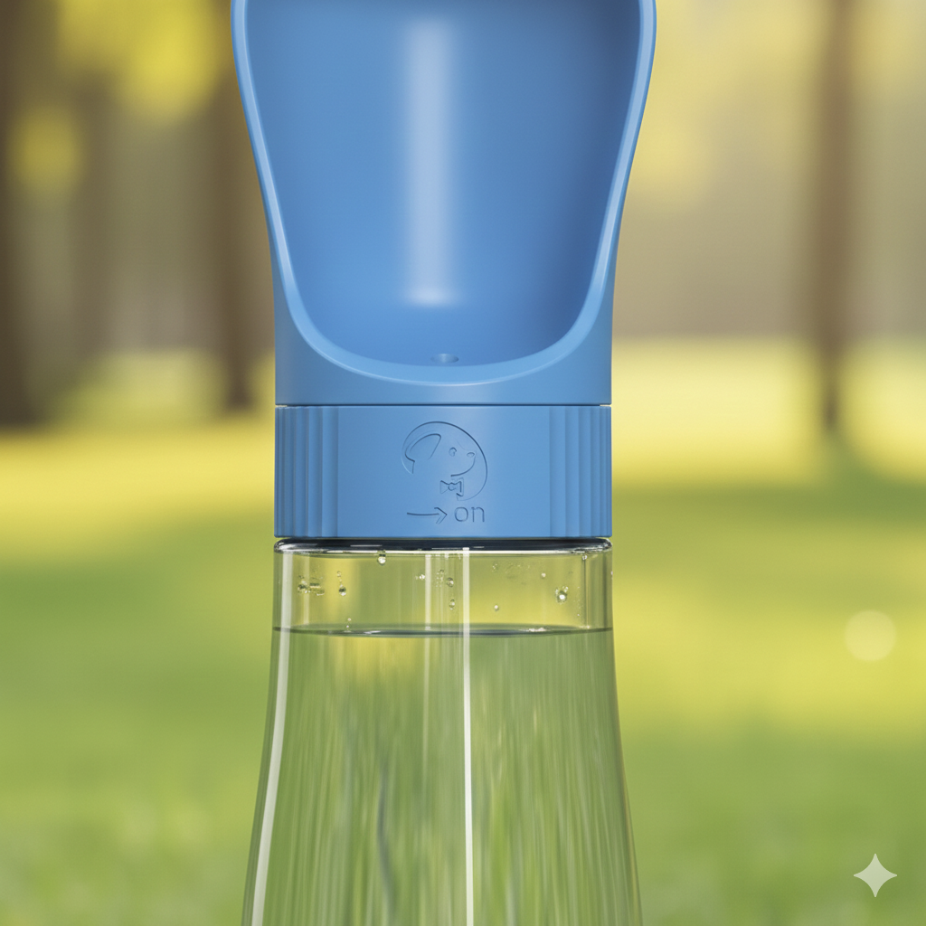 Sticla portabila 2 in 1 pentru apa si hrana, accesorii animale