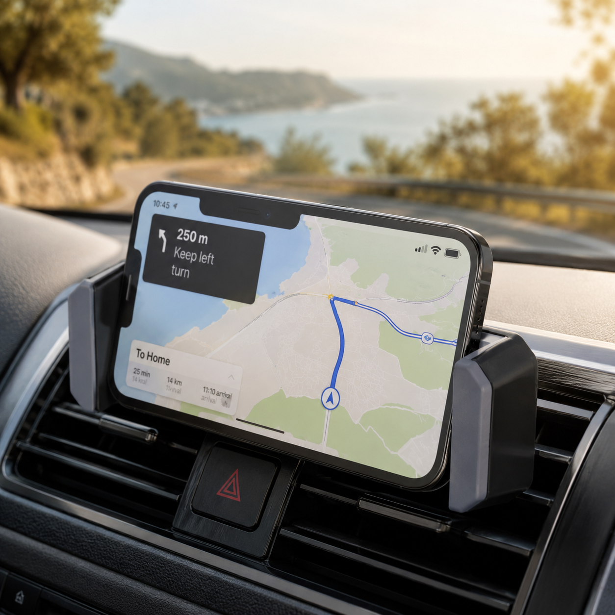 Tekmee Suport Telefon Auto pentru Grila Ventilatie, Prindere Universala, Deschidere 12 cm