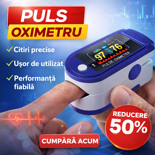 Pulsoximetru profesional pentru deget, masurare SpO2 si puls, afisaj OLED, utilizare medicala