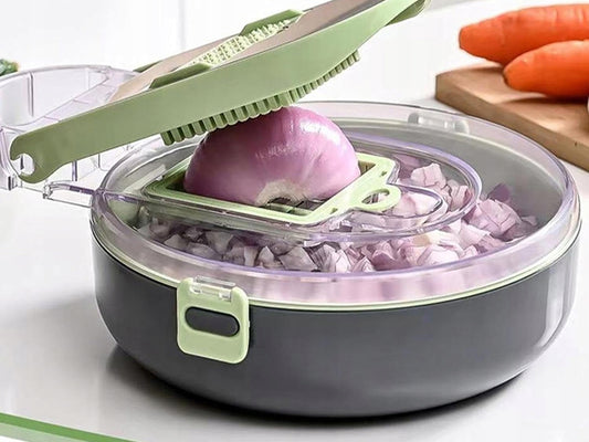 Vegetable & Fruit Slicer 9în1 – Răzătoare Multifuncțională cu 8 Lame și Separator Gălbenuș