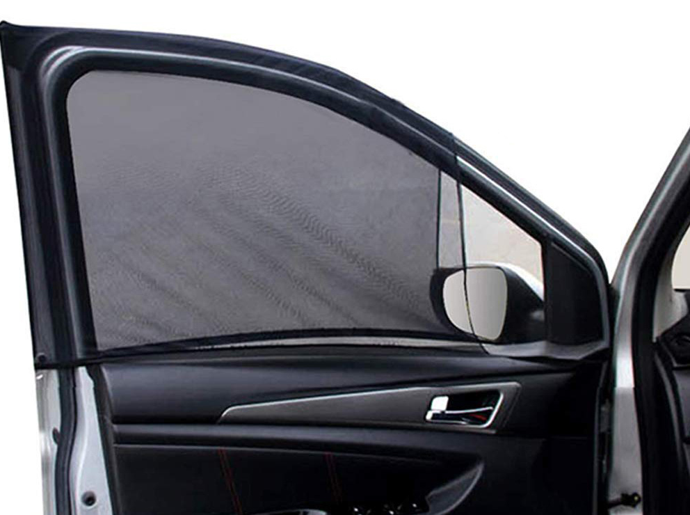 Parasolar Auto Universal 2 Buc pentru Geam Spate, Protectie UV Copii si Bebelusi, 80x60 cm
