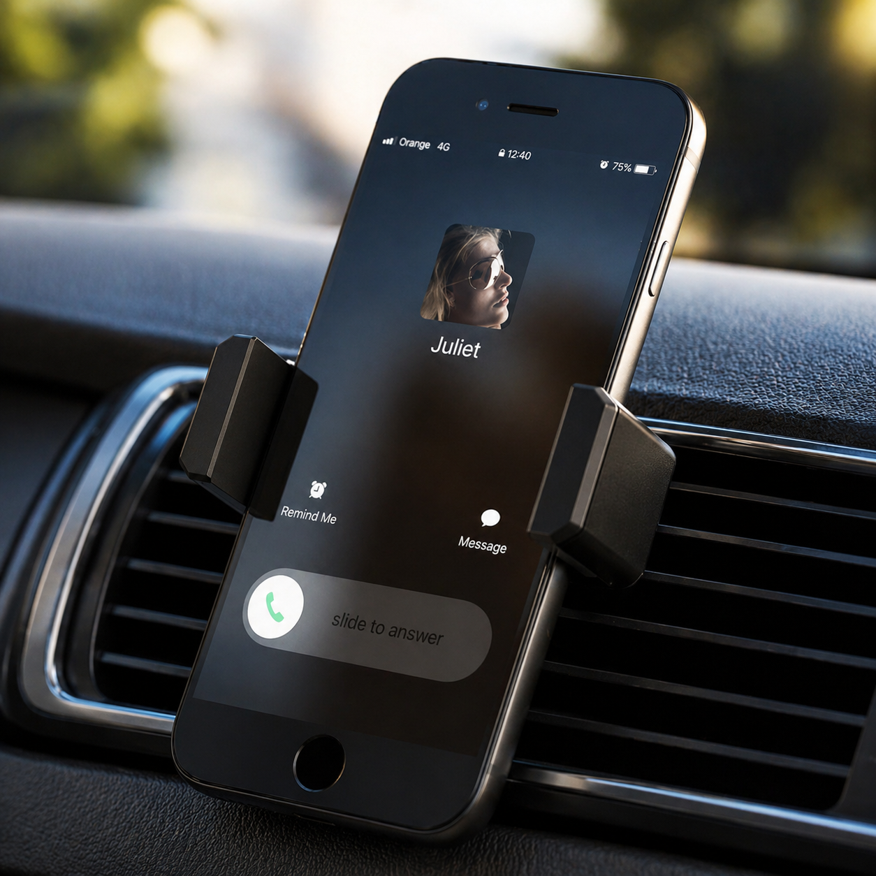 Tekmee Suport Telefon Auto pentru Grila Ventilatie, Prindere Universala, Deschidere 12 cm