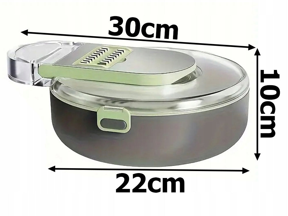 Vegetable & Fruit Slicer 9în1 – Răzătoare Multifuncțională cu 8 Lame și Separator Gălbenuș