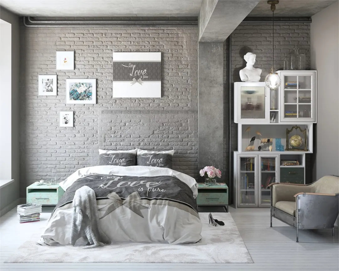 Lenjerie de pat, Sleeptime Pure Love White, Microfibra 100%, 140x200/220 cm, 1 Fata Perna 60x70 cm, Anti Alergic