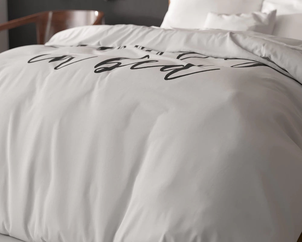 Lenjerie de pat, Sleeptime Essentials Namastay Alba 200 x 200/220 cm, 100% Microfibra, 1 Fata de Perna, Anti-alergic