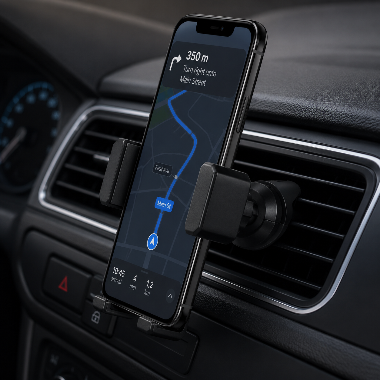 Tekmee Suport Telefon Auto pentru Grila Ventilatie, Prindere Universala, Deschidere 12 cm