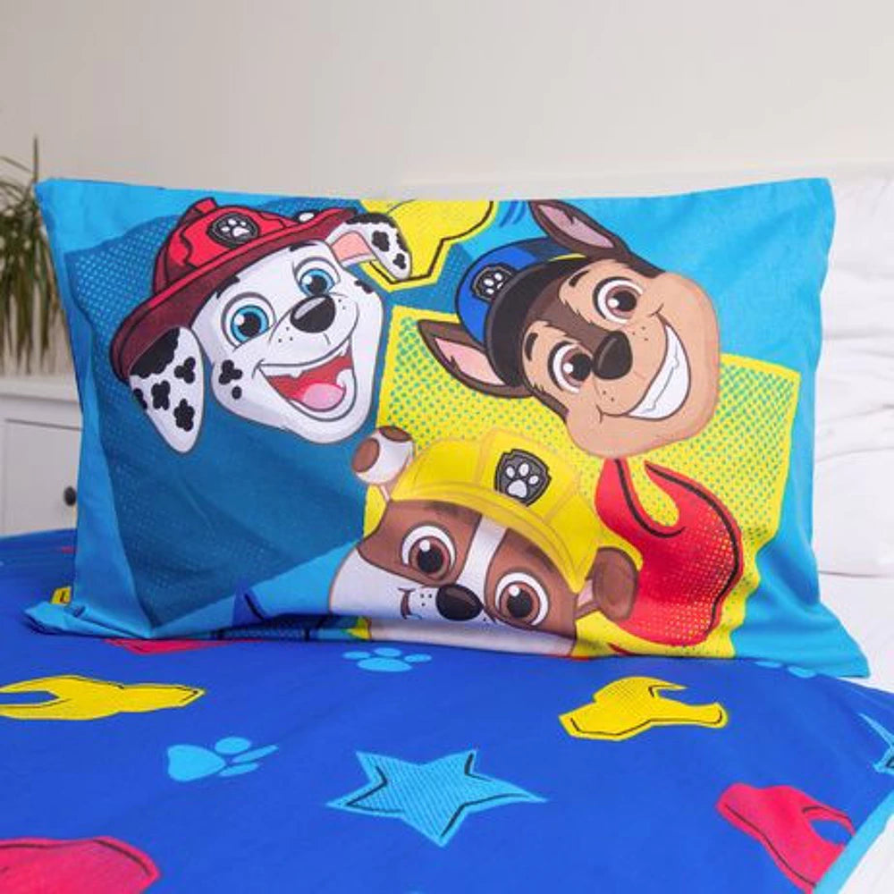 Lenjerie de pat Paw Patrol Days Ahead 100x135, 100% bumbac, 1 fata perna 40x60, pentru copii