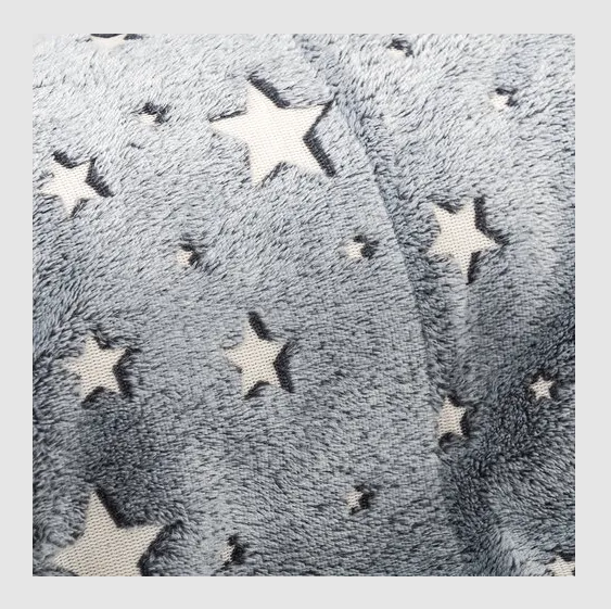 Pătura Soft Dreams Stars luminoasă, 100 x 150 cm